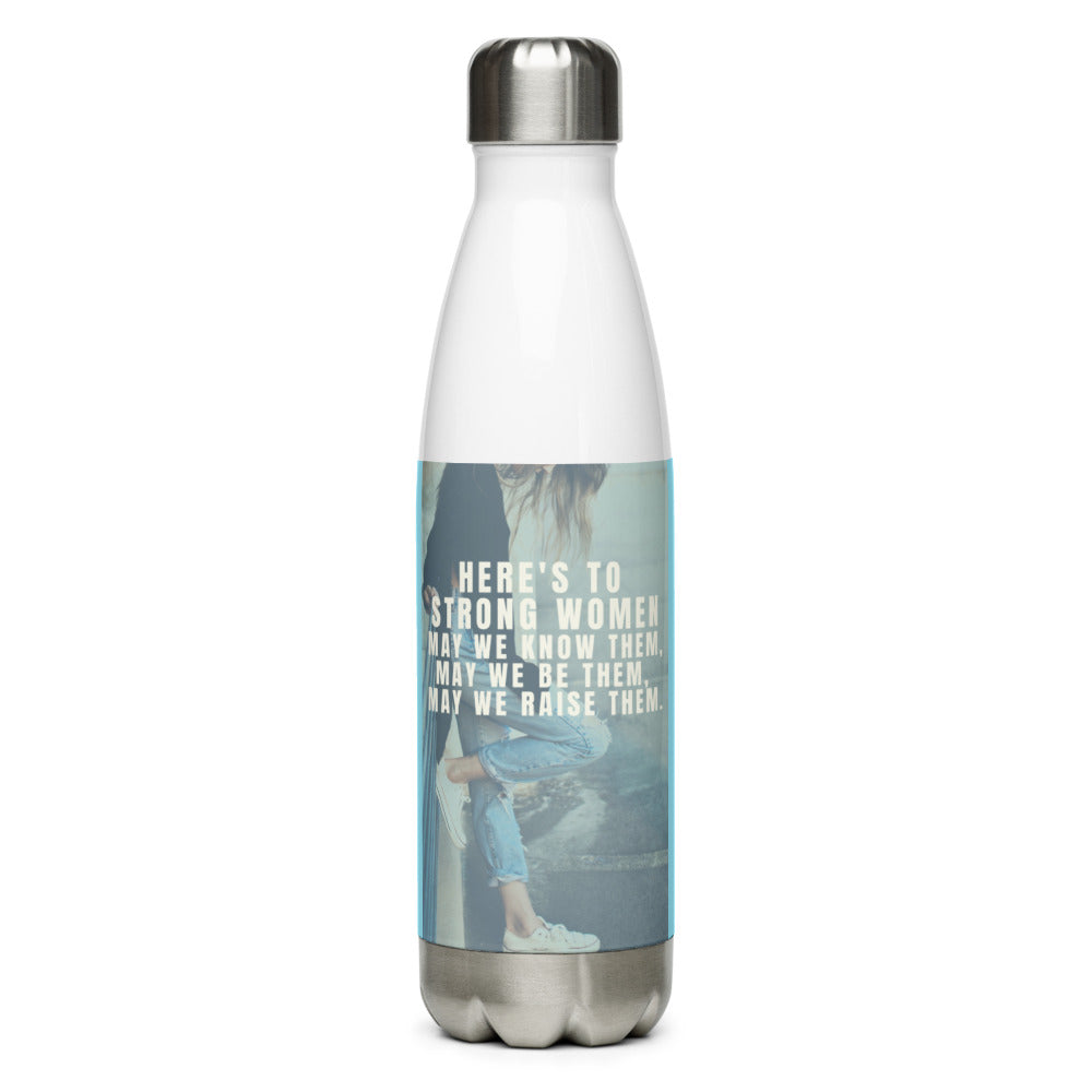 "Strong women" Stainless Steel Water Bottle