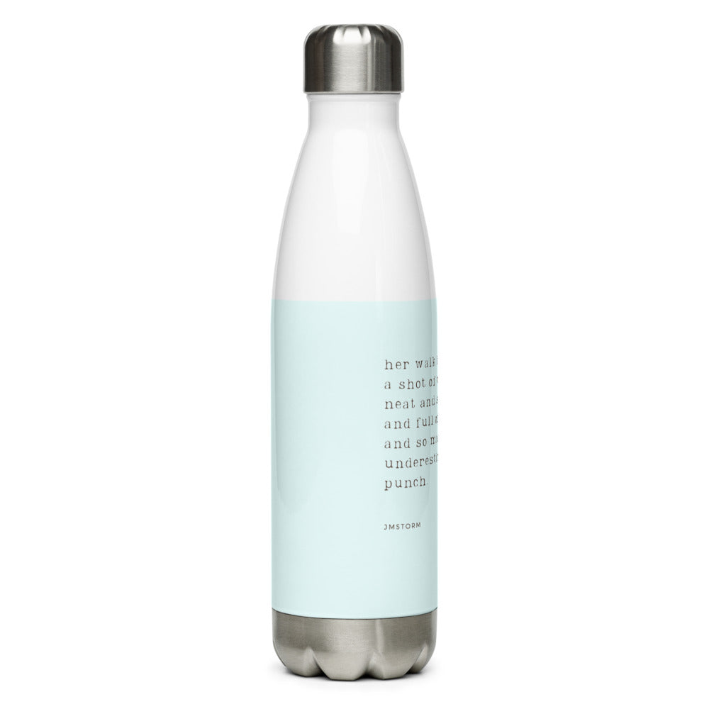 "Her walk" Aqua Stainless Steel Water Bottle