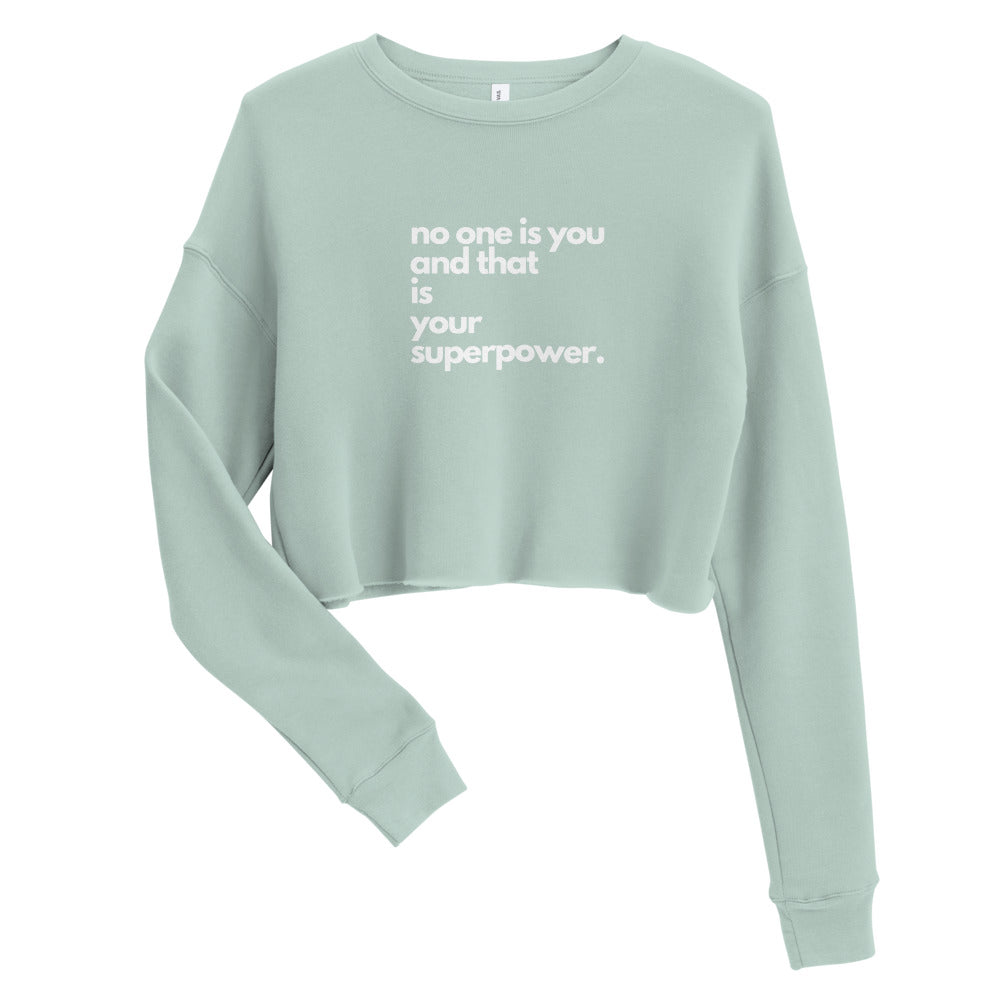"Superpower" Crop Sweatshirt