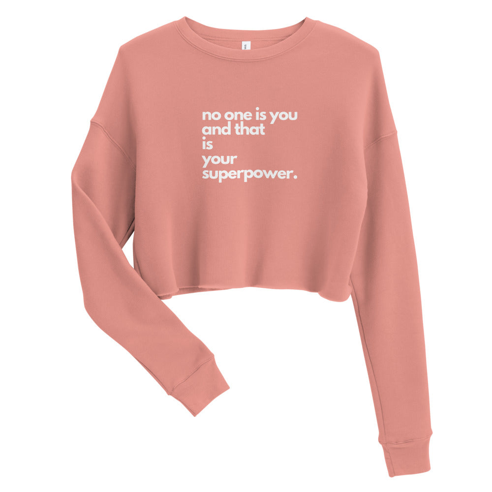 "Superpower" Crop Sweatshirt